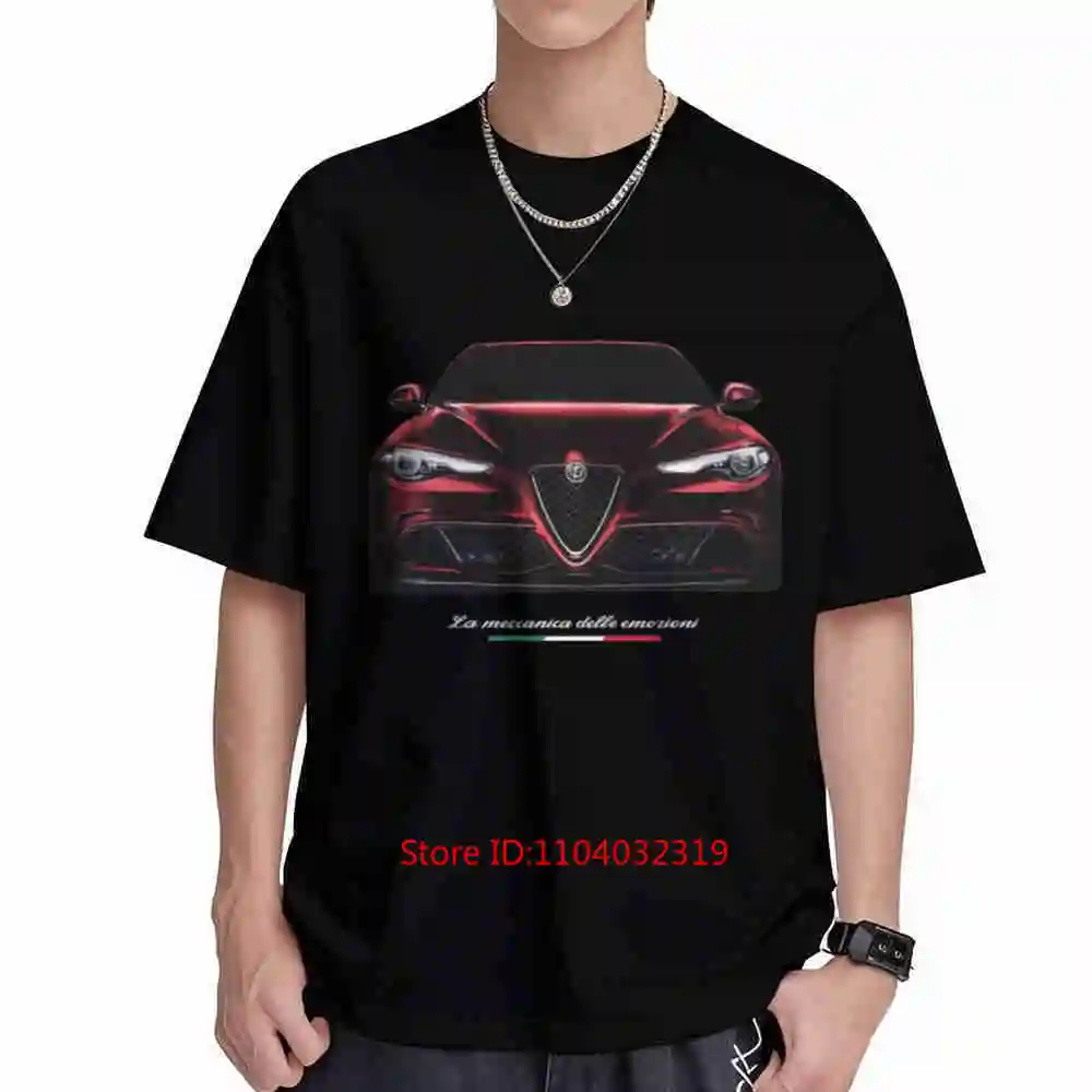 Giulia Model Alfisti Short Sleeve Tee 100% Cotton T-Shirt