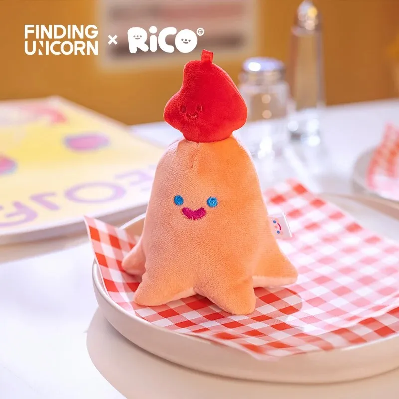 FINDING UNICORN RICO HАPРY ENERGY PLUSH PENDANT BLIND BOX CUTE PLUSH PENDANT CUTE DECORATIONS BAG PENDANT PLUSH TOYS