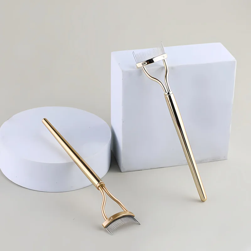 Wimpern Curler Schönheit Make-Up Lash Separator Faltbare Metall Wimpern Pinsel Kamm Mascara Curl Schönheit Make-Up Kosmetische Werkzeug