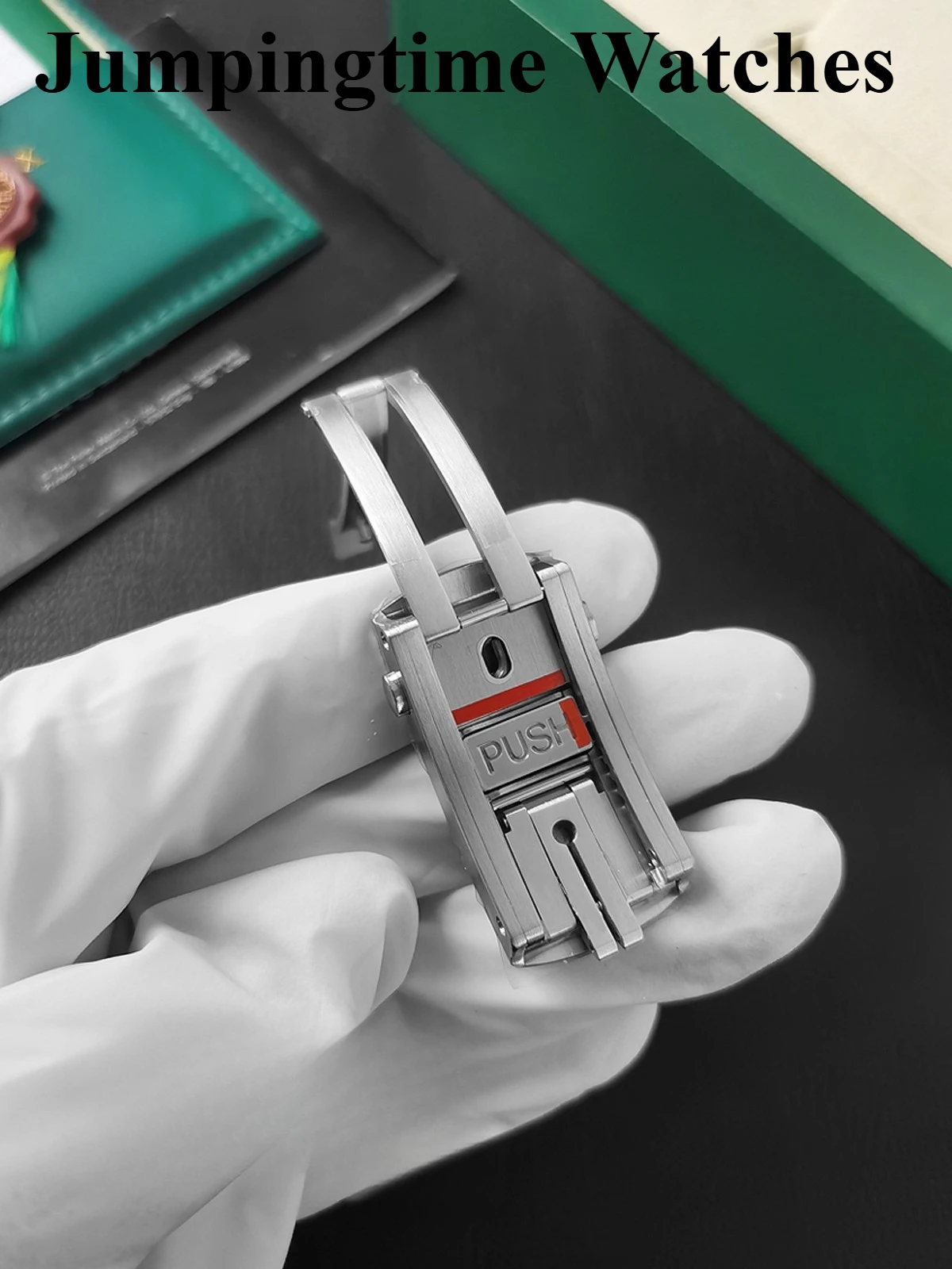 مناسبة لحزام 21 مللي متر أوميغا ساماستر 600 مشبك سيماستر 300 حزام ناقل من الفولاذ مشبك ناعم قابل للتعديل من الفولاذ المقاوم للصدأ