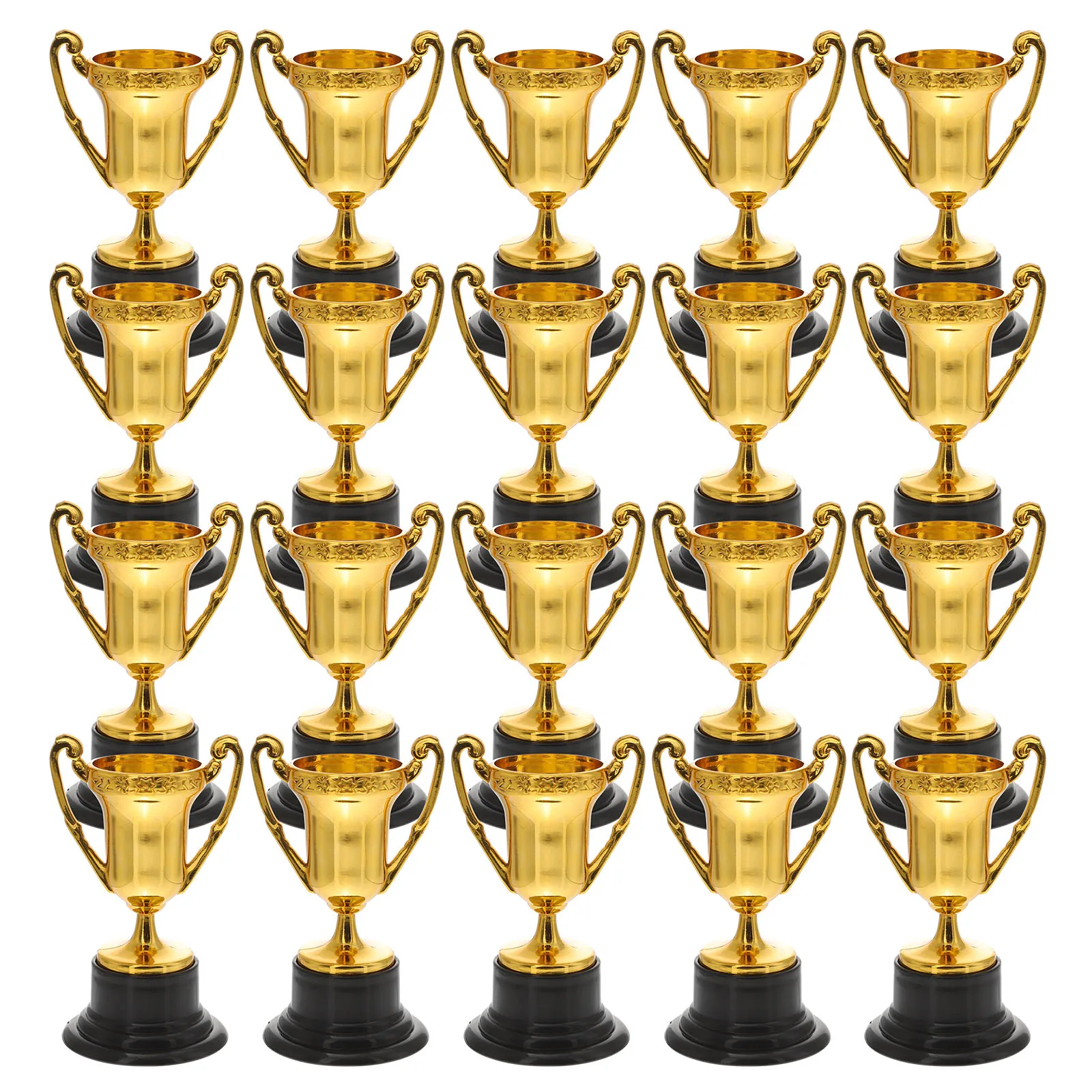 20pcs Kids Reward Trophy Plastic Small Prize Cup Student Sport Study Competition Winner Award Trophy Toy For School Kindergarten