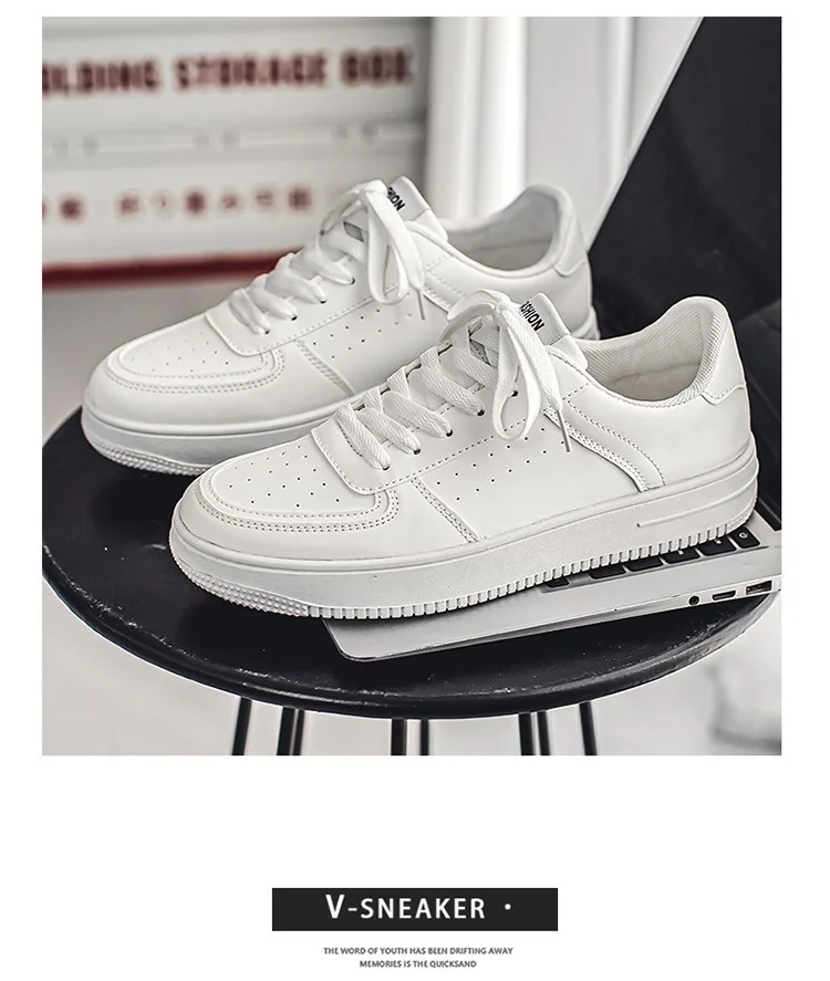 Sapatos Little White Breathable para adolescentes, tênis branco puro masculino, estudantes casuais, novo, verão, 2021