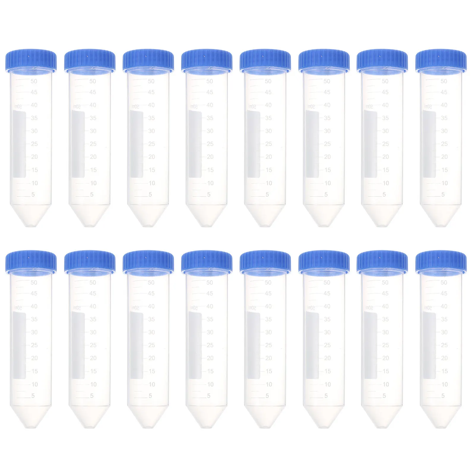 

25Pcs Centrifuge Tubes Plastic 50Ml Clear Smooth Wall Accurate Scale Elastic Screw Sample Storage Containers Liquid