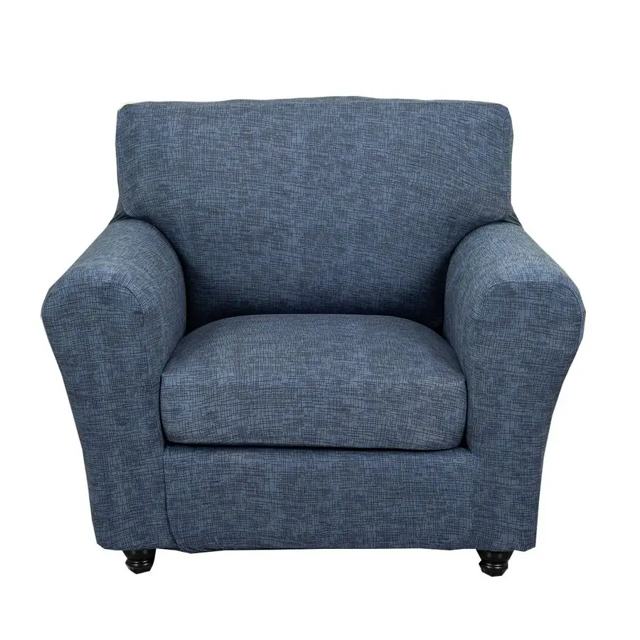 

Комплект из 2 мягких эластичных чехлов для дивана и кресла, накидки на 1-местное кресло с подлокотниками, моющиеся, защита для мебели