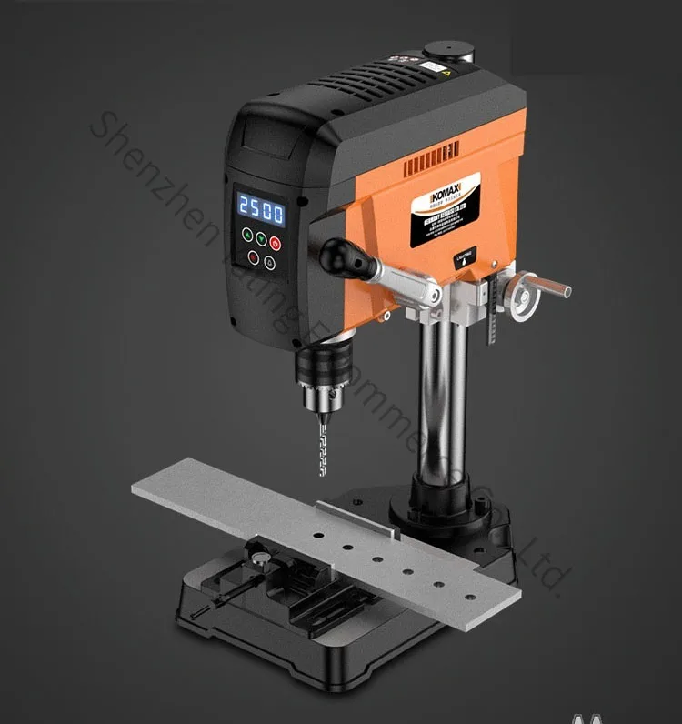 Bench Drill Brushless Digital Display Electric Drilling Machine High Power Small Household  Multifunctional Workbench Rotation