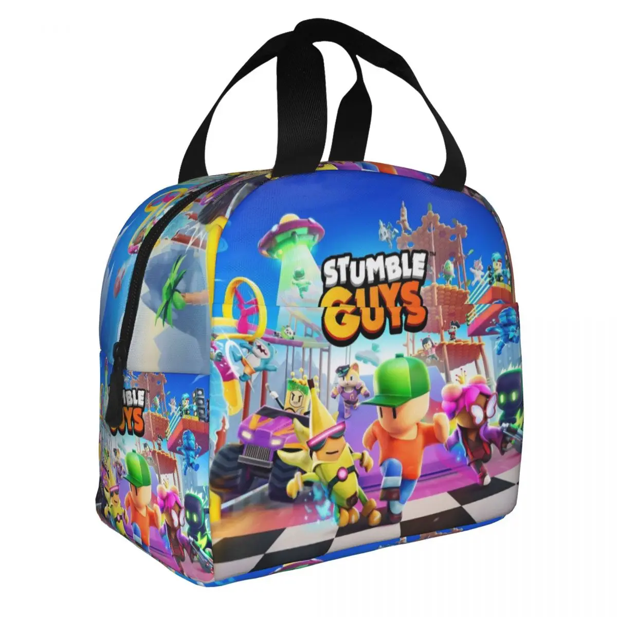 Stumble Guys Insulated Lunch Bags Leakproof Cartoon Game Lunch Container Thermal Bag Tote Lunch Box Office Picnic Food Handbags