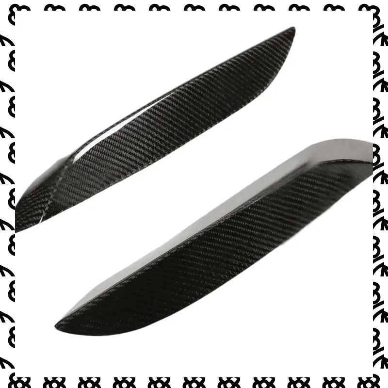 A07I Auto Voorbumper Side Splitter Canards Lip Spoiler Voor BMW F80 M3 F82 F83 2015-2018 Real carbon Fiber Accessoires