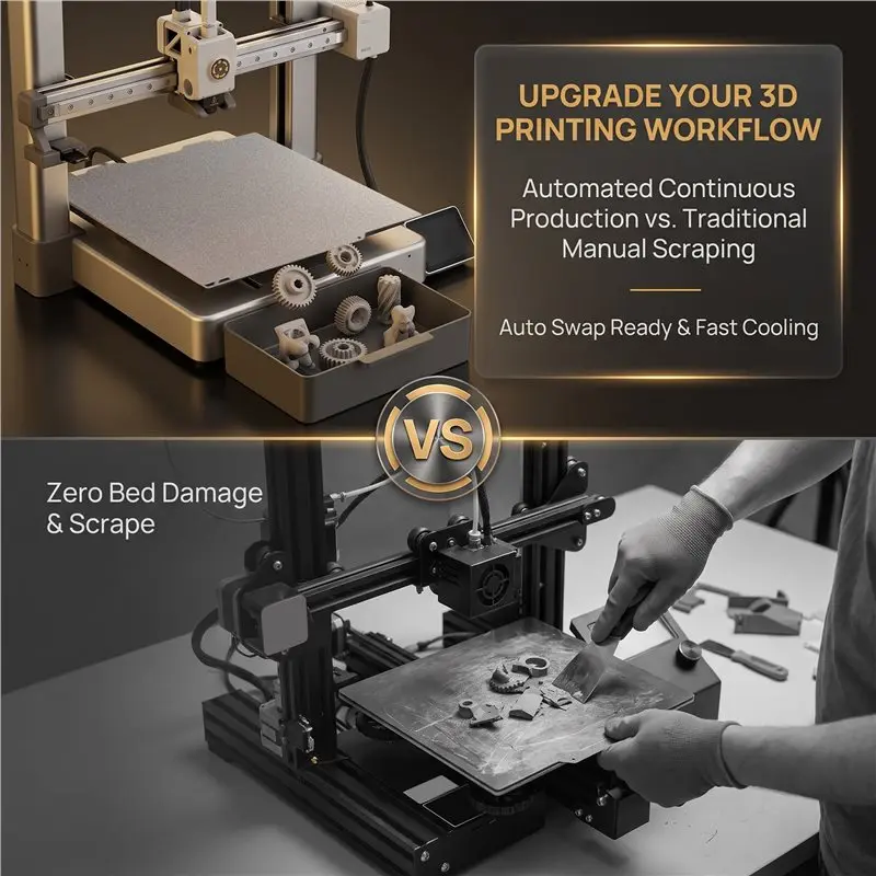 A13E-Accurate Efficient For Bamboo Lab A1 Mini Series 3D Printer Spring Steel Pei Plate Print Panel 184X184x0.6Mm- 5Pcs Set