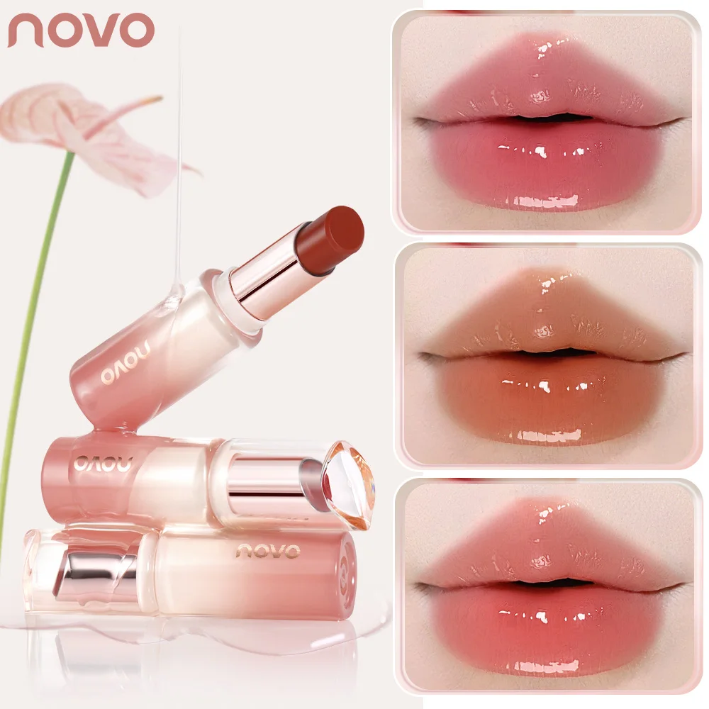 글로시 립글로스, 수분감 있는 젤리 같은 립밤, 오래 지속되는 방수 및 끈적임 없는 립 컬러