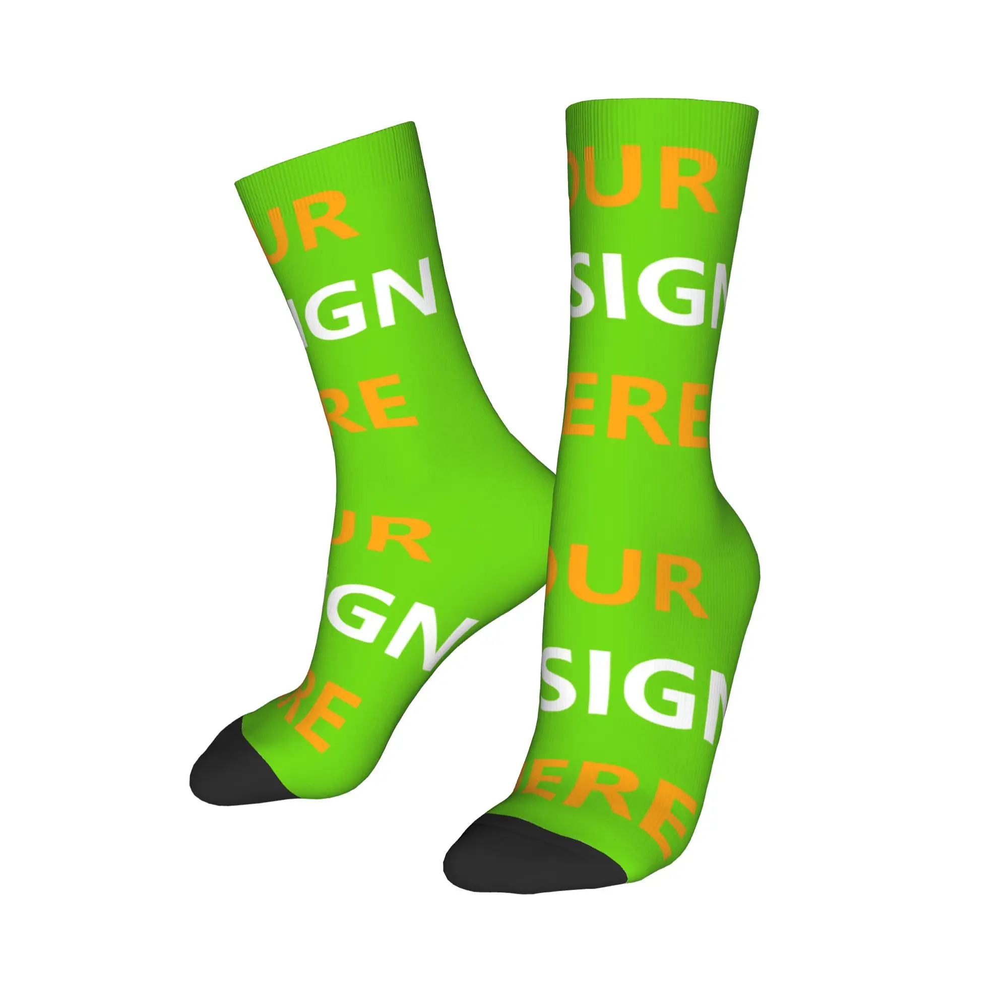 

Custom Your Design Here Men's Crew Socks Unisex Cool Personalized Spring Summer Autumn Winter Dress Socks