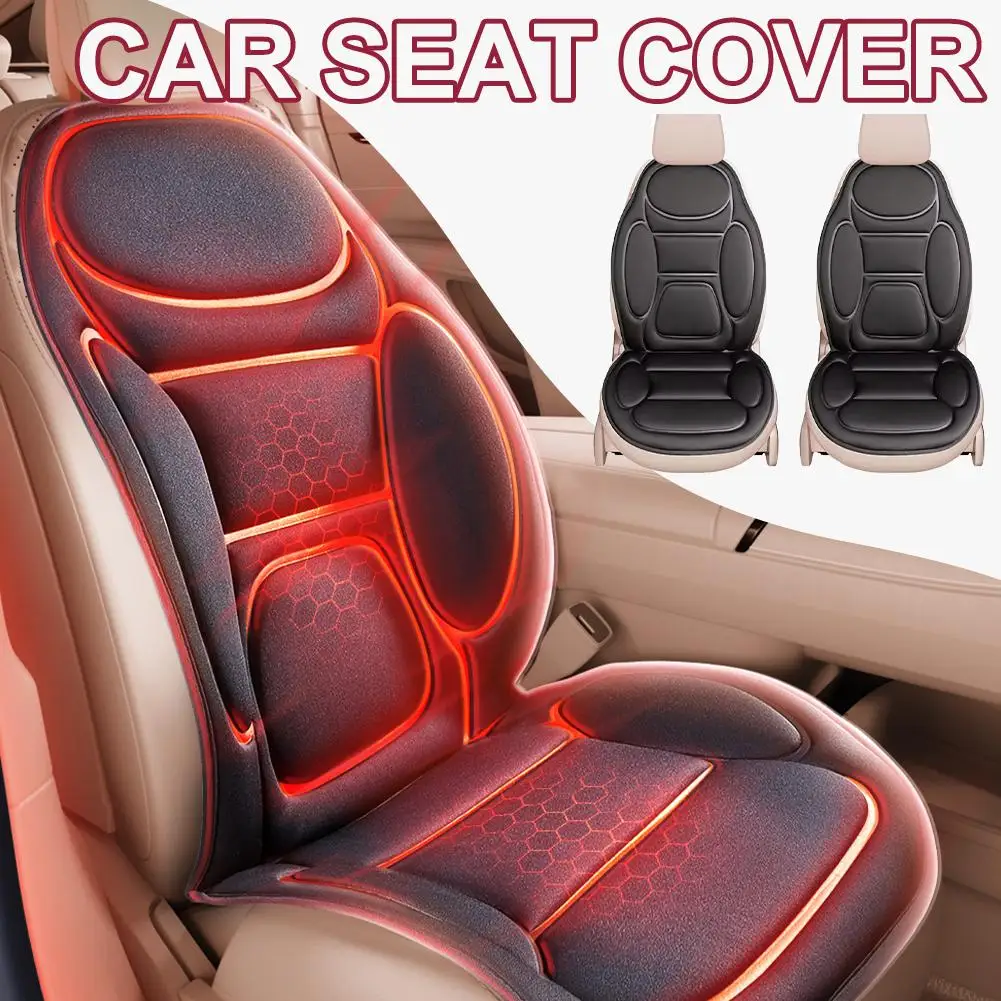 

Winter Thicken Heated Car Seat Cover 12V Universal Warm Pad Heating Protector Mats Universal Heater Butoom Auto Cushion Non B8M4