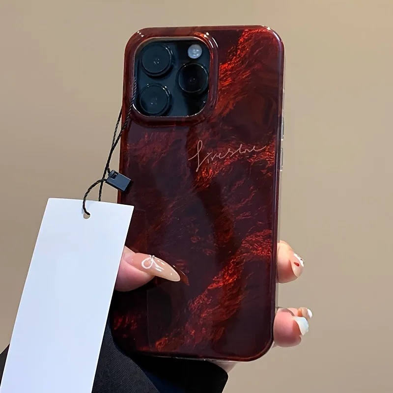Advanced Retro Red Blending Phone Case For iPhone 11 12 13 14 15 16 17 Pro Max  7 8 Plus 17 XS X XRShockproof Back IMD PC Cover