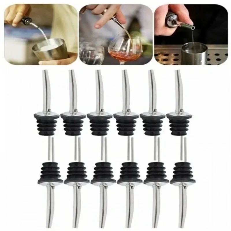 1/3/5pcs Stainless Steel Wine Pour Wine Bar Cocktail Shaker Fancy Shaker Mouth Wine Bottle Stopper Drain Bottle Stopper image 2