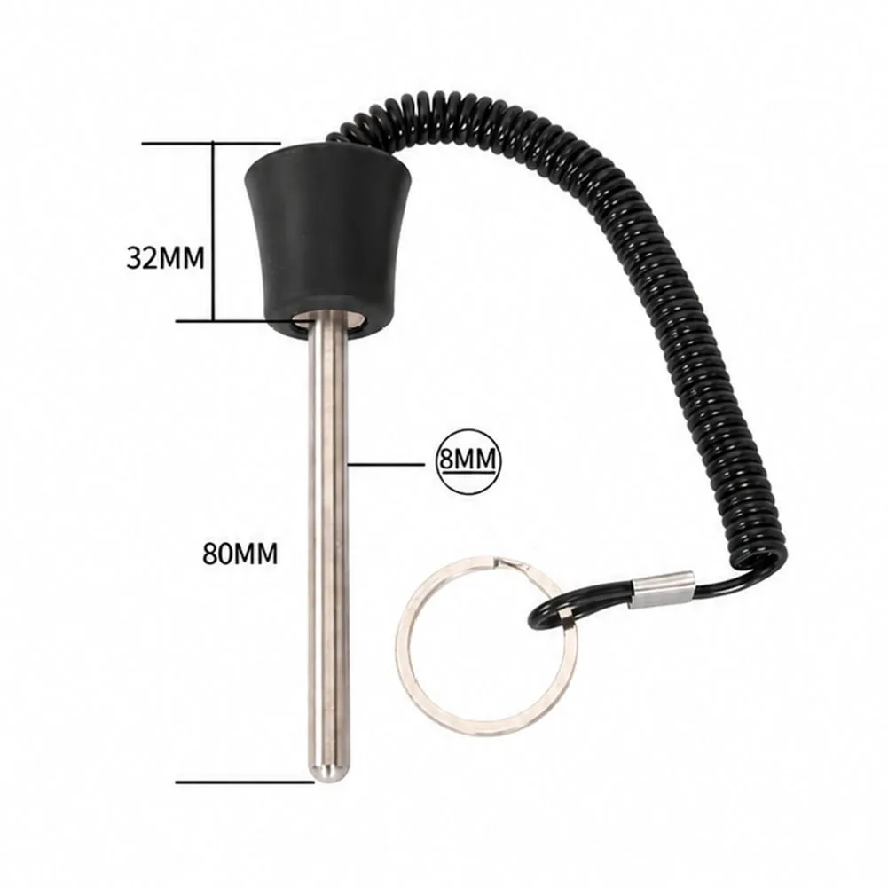 Secure 8mm Magnetic Pin For Fitness Weight Plates Locking Rod Steel Construction Anti Loss Gym Equipment Accessory Easy Use