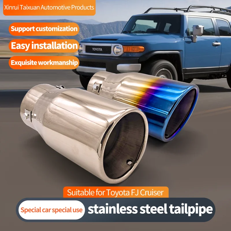 Stainless Steel Exhaust Tailpipe Suitable For Toyota FJ Cruiser Muffler Automobile Modification Stainless Steel Exhaust Pipe