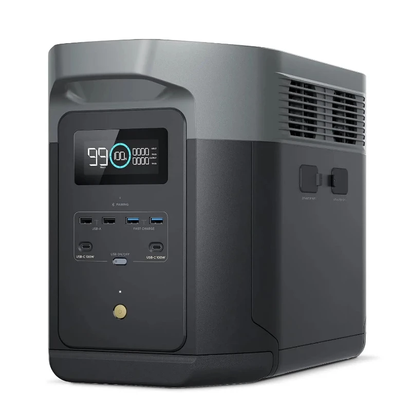 Portable power station, solar generator, fully charged in 1 hour