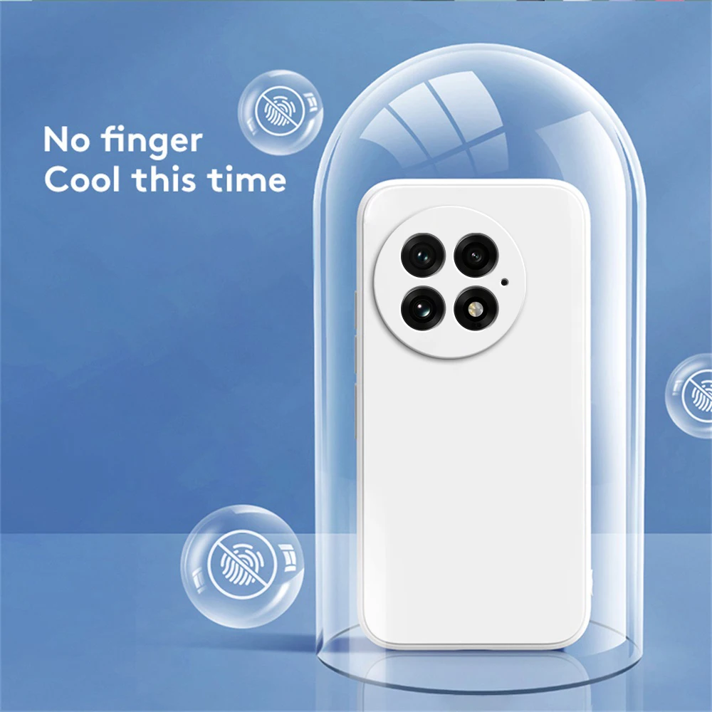 حافظة سيليكون سائل مربع ناعم لهاتف OnePlus 13 13R 5G مع حماية للعدسة غطاء داخلي متدفق بطبقة مزدوجة الأصلي Carcasas