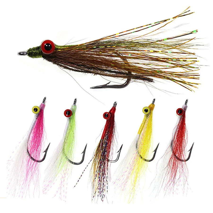 Crazy Dubbing Charlie Fly Kohlenstoffstahl-Haken, schnell sinkende Angelköder für Bonefish, Bass, Forelle, Salzwasser-Angeln, Köder.