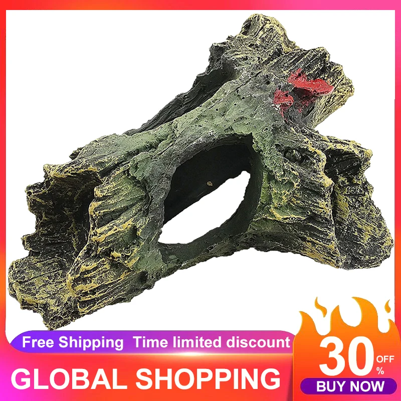 Resin Aquarium Ornaments Decorations Artificial Barrel Cave Landscaping Accessories For Fish Tank Aquarium Decoration Background