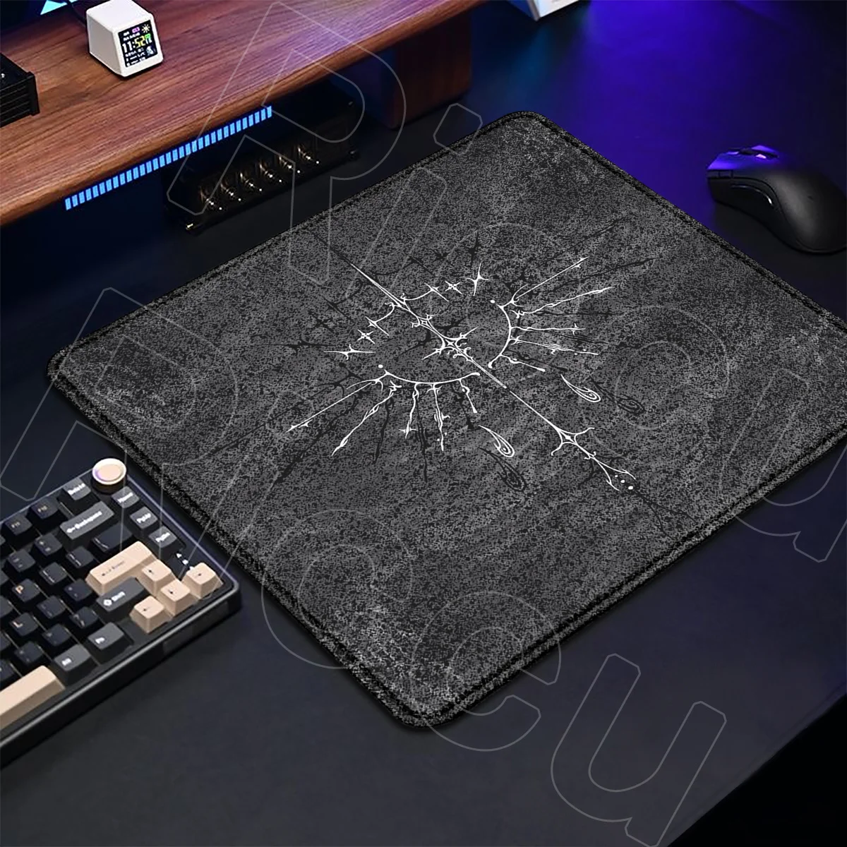 

Anime Gothic Dark Wind tattoo Small Size Mouse Pad Computer PC Accessories Keyboard Non-Slip Mousepad Office Thickened Desk Mat