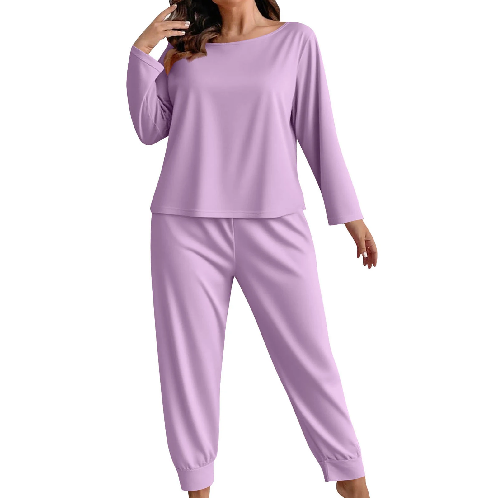 

2pcs Home Suits Pyjama Set Women High Elasticity Sleepwear Nightwear Casual Home Clothes Pijama Novelty Loose Pajama Set