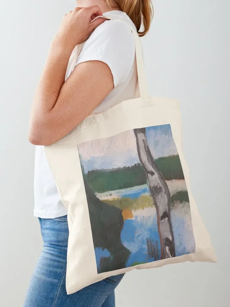 

Birch with a smal lake Tote Bag Cloth bags Women's tote bag canvas tote shopper bags for women