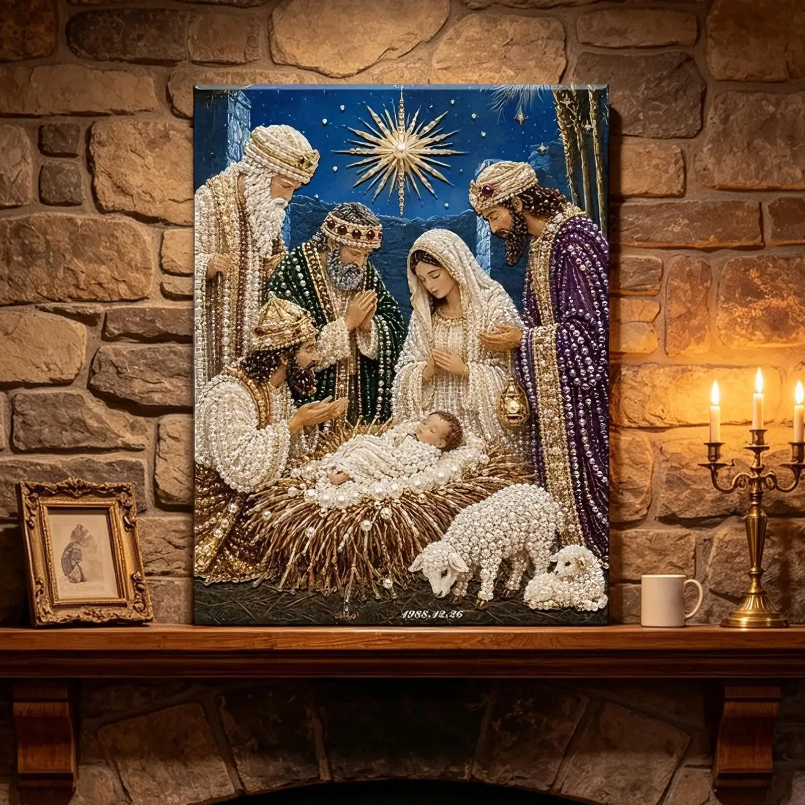 Diamond Painting Kit The Nativity Scene Pearl Art Making Kit DIY Christmas Decorations Jesus Christ Diamond Painting Xmas Gifts