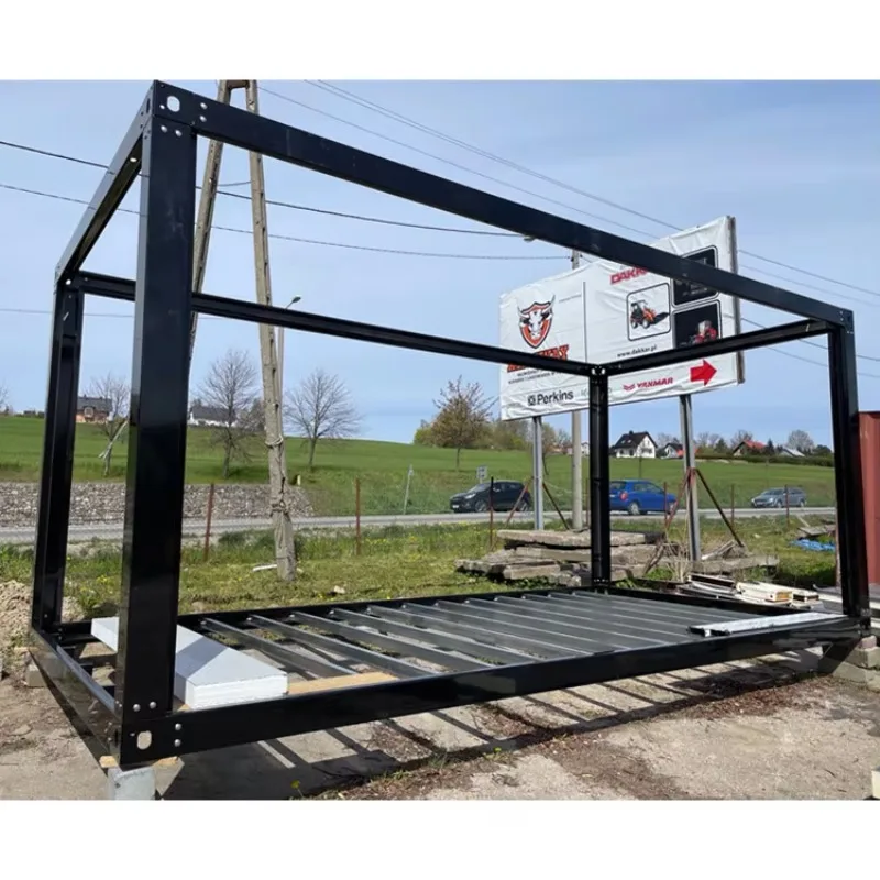 Prefabricated China Removable 10ft 20ft Prefabricated Flat Packaging Home Container House Frame Steel