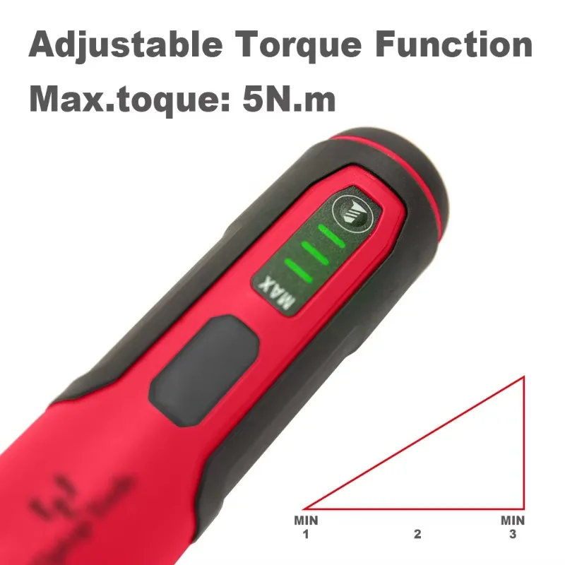 Electric Screwdriver Set 3.6V Li-ion Battery Powered Rechargeable Cordless Driver Drill USB Type C Mini Screw Driver Kit