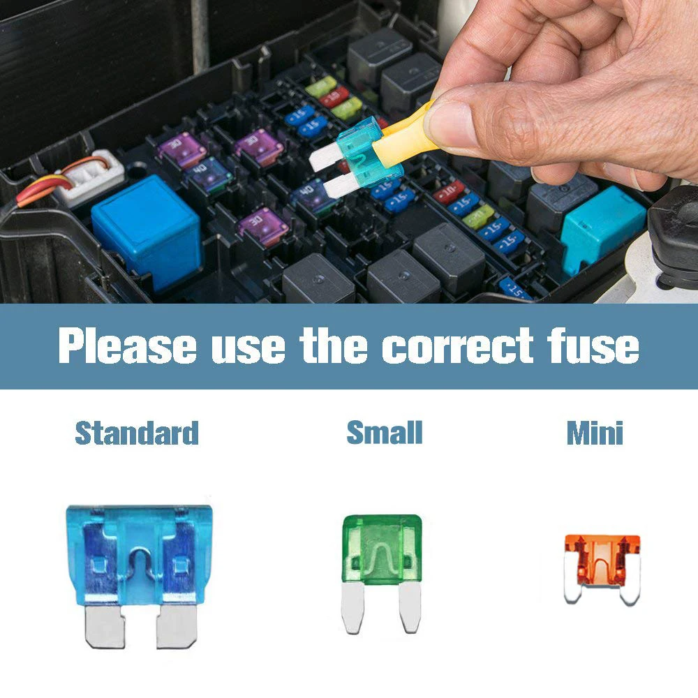 282pcs Auto Fuse Assortment Kit - Blade Fuse Auto - Standard & Mini & Low Profile Mini Sizes For Boat Cars, Trucks