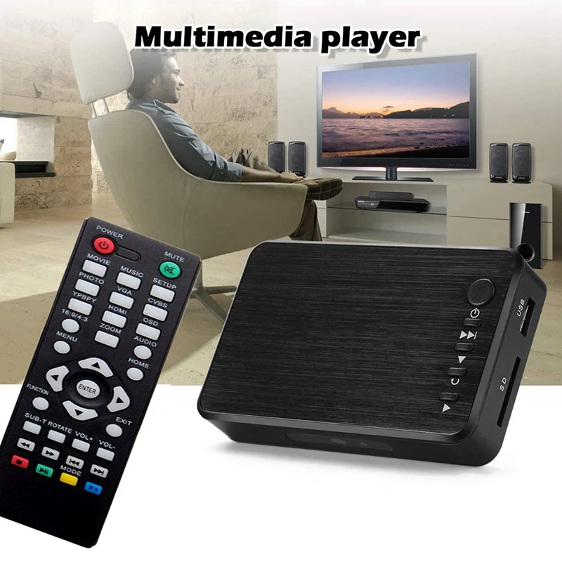 1080P HD Multimedia Player Video Player For Broadcasting/Advertising EU Plug 1Set