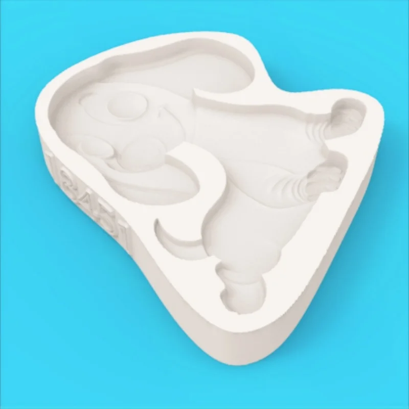 Essential Molds for Pet-Themed Cake Decorations 3D Sitting Beagle Mold Silicone Mold for Making Pet-Shaped Desserts and Chocolates view 5
