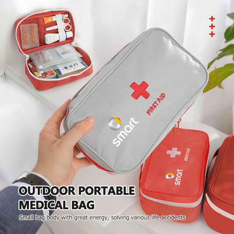 Car Portable Foldable First Aid Kit Bags Travel HandBag Storage Bag For Smart Fortwo Forfour 451 453 450 452 454 Roadster Coupe