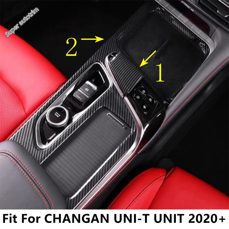 

Central Console Gear Shift Panel Water Cup Frame Shifter Head Stickers Cover Trim Accessories For CHANGAN UNI-T UNIT 2020 - 2024