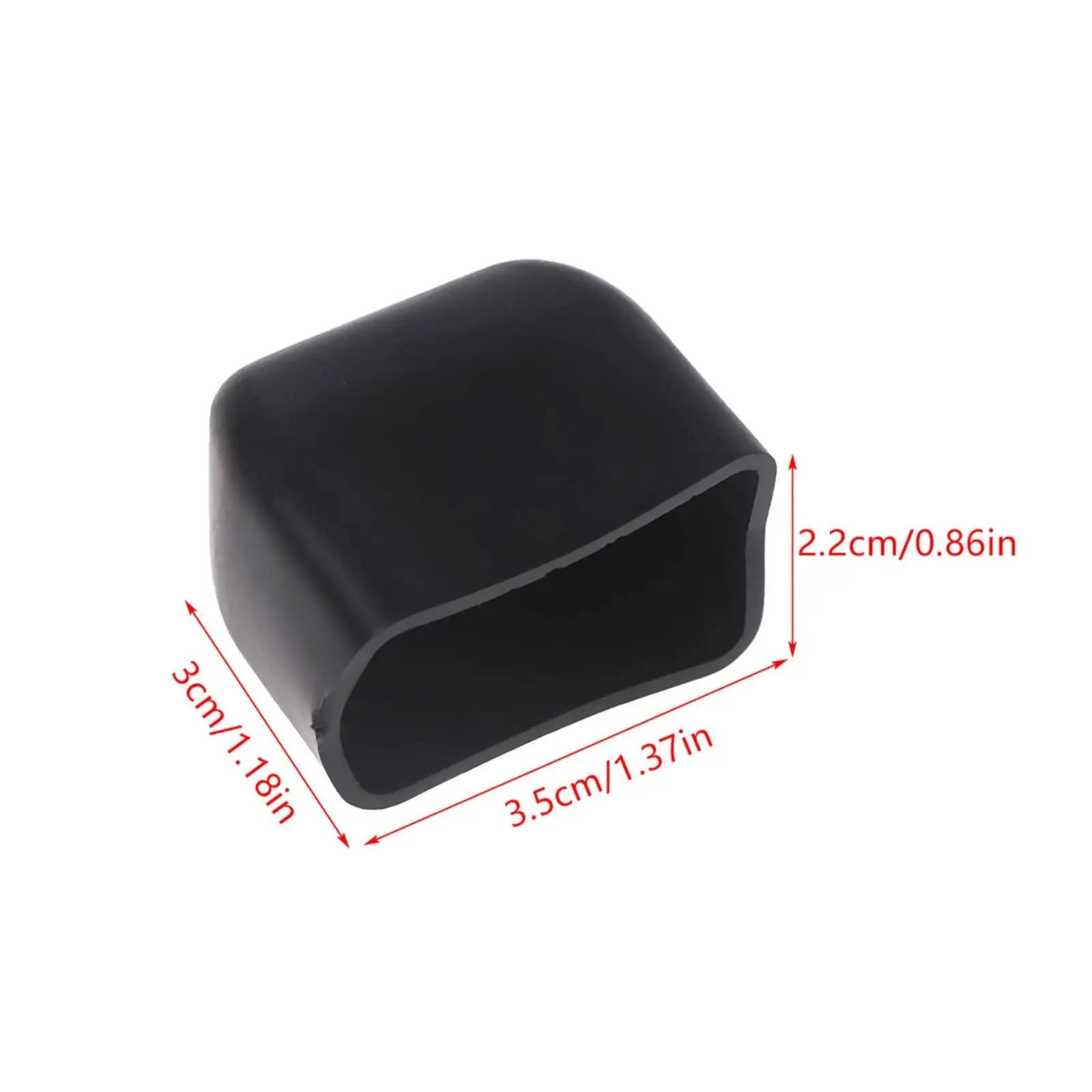 Car Roof Rack End Cap Black Silicone Luggage Rack Edge Guard Handlebar End Cover for Road Trip