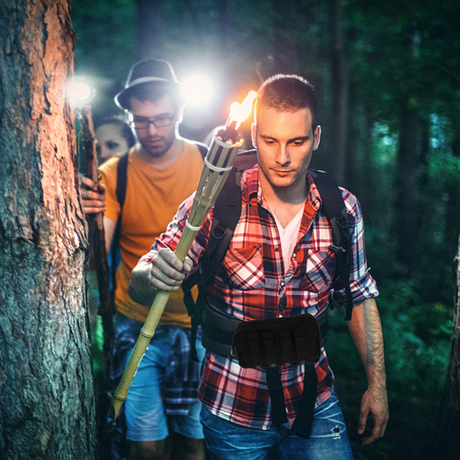 

Vest Hanging Bag Compact Small Sports Storage Pouch Zipper Design for Hiking Biking Outdoor Phone Keys Banknotes