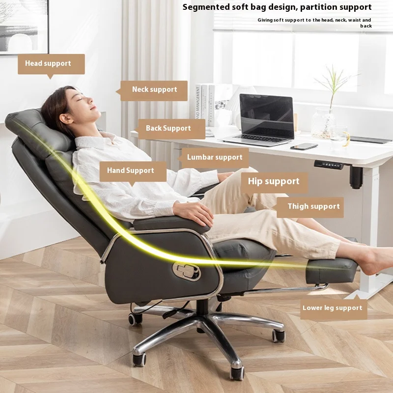 

Эргономичное кресло с поддержкой спины, 7-точечная вибрирующая подставка для ног, 7-точечные вибрирующие кресла для босса, офисная мебель Sedia Da Ufficio