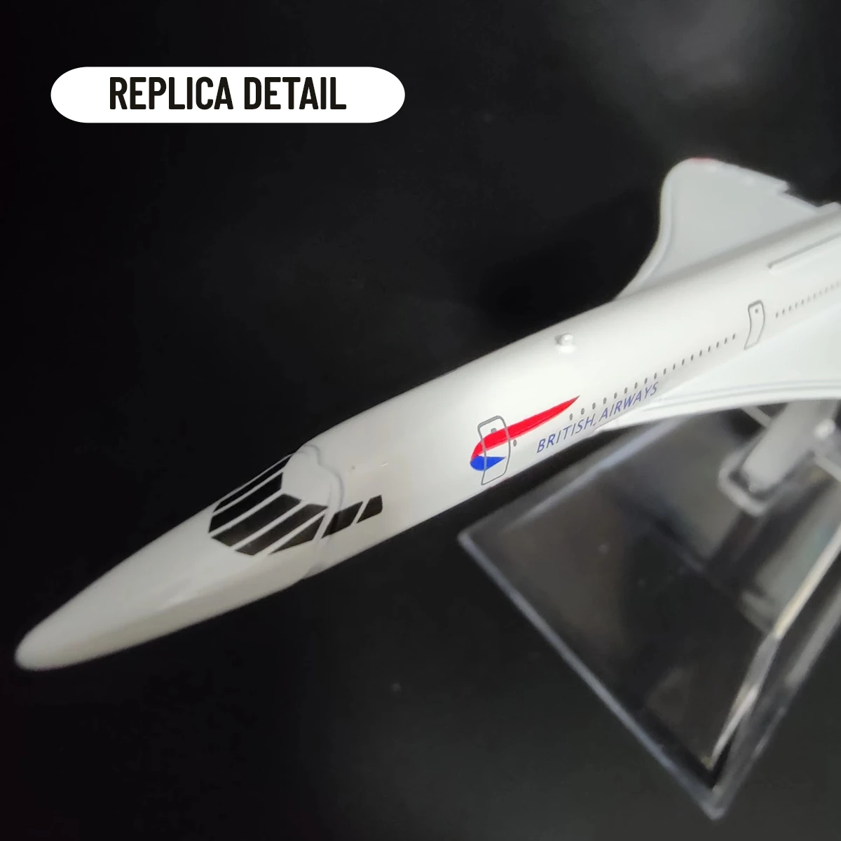 Scale 1:400 Metal Aircraft Replica 15cm British Concorde Model Aviation Diecast Home Office Ornament Miniature Toys