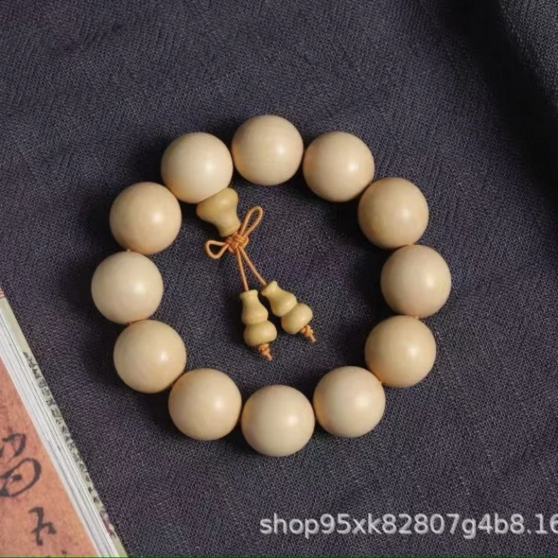 

Браслет унисекс из цельного дерева с мелколистной падубовой древесиной 2.0, 108 бусин, молитвенные бусины высокой плотности.