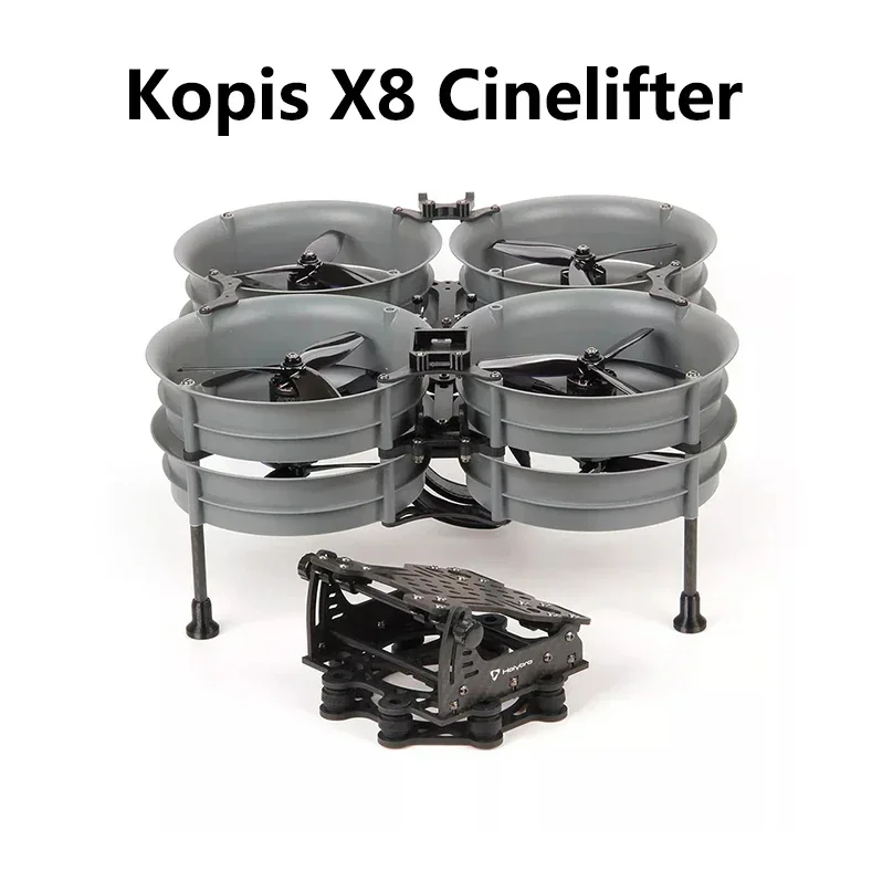 Holybro Kopis X8 movie lifter 5 duct FPV frame ARF PNP Kakute H7 FC Tekko32 F4 4in1 50A ESC F60 KV1750 motor 5055S-3 propeller