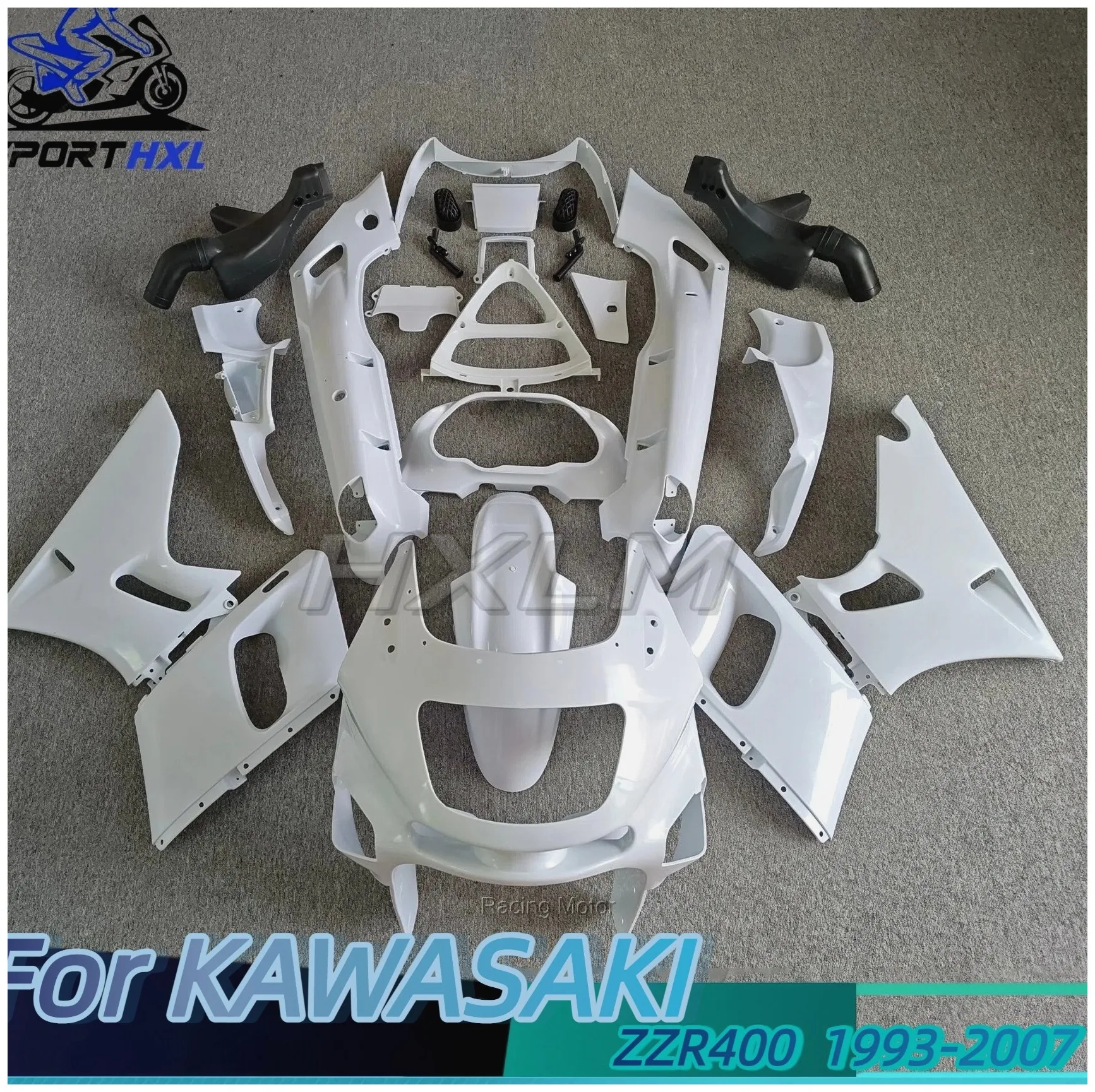 Motorcycle Fairing Body Kit - Injection Fairing Kit Bodywork Plastic ABS Fit For Kawasaki ZZR400 1993-2007 ZZR600