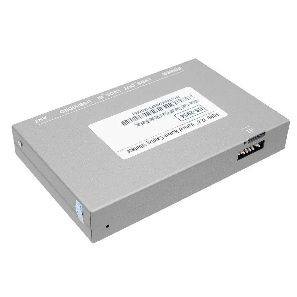 Modulo CarPlay wireless Android Auto Mirroring Lettore audio per auto Scatola di decodifica video AHD per FORD da 12,8 pollici 2020-2022