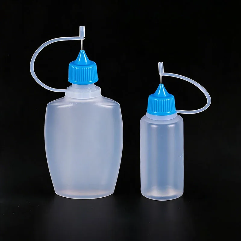 5ml 10ml 20ml 30ml 100ml 120ml PE Kunststoff-Quetschflasche mit Applikatorspitze Nachfüllbarer Tropfer mit Nadelspitzenverschluss Ölflaschen – Detail 5