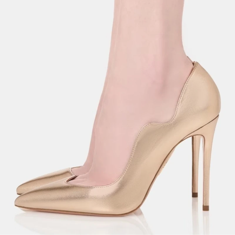 

Sexy Stiletto High Heels Pumps Shoes Woman Fashion Designer Point toe Black Gold Heeled Party Wedding Dance Shoes Ladies New