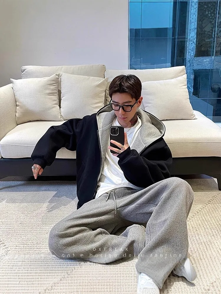 

Мужские худи с капюшоном, белые, для велоспорта, свободного кроя, дышащие, из вельвета, осенние, элитные, с защитой, готические, с желтой эмблемой, романтические, свободного силуэта