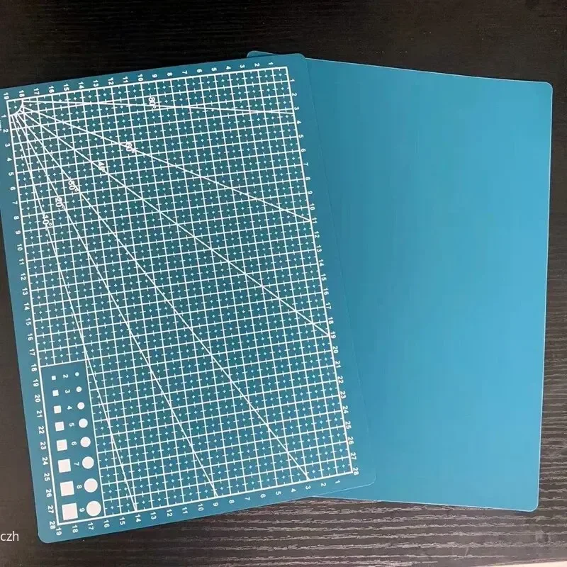 1 unidad de tapete de corte A5 de PP, para mesa de trabajo, patchwork, costura, manualidades, grabado con cuchillo, cuero, de una sola cara