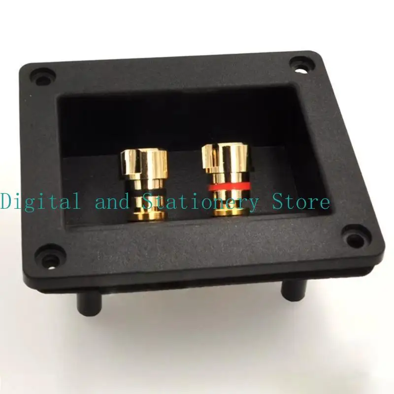 

Y1UB 2Pcs Terminals Cup Connectors Part Express Spring Double Binding Posts Gold Twist Banana Jacks Recessed Speaker Box