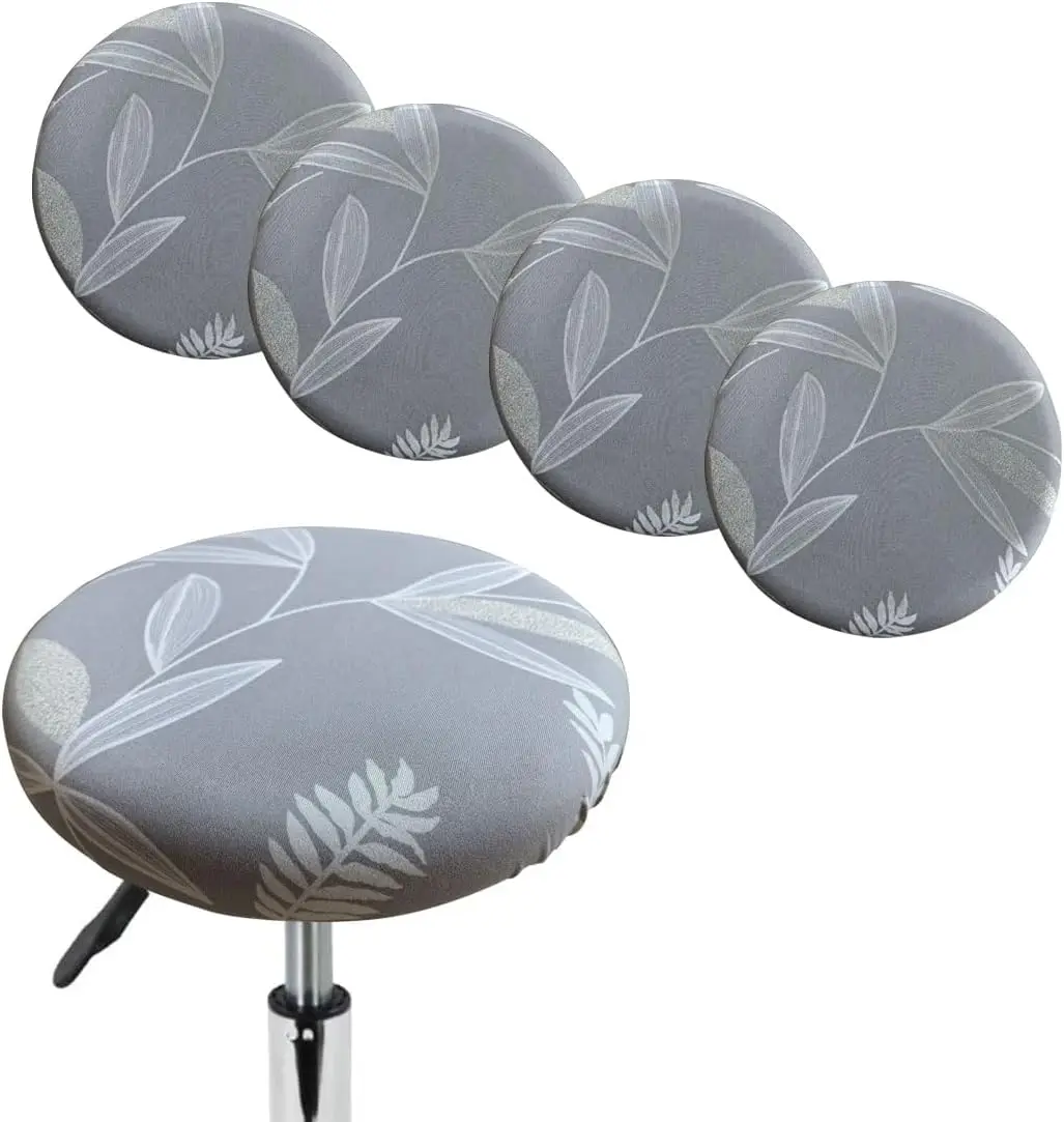 

Stool Cover Round 4 Pa Printed Bar Stool Seat Slipcover Stretch Rolling Stool Cover With Elastic Round Swivel Stool Cushion