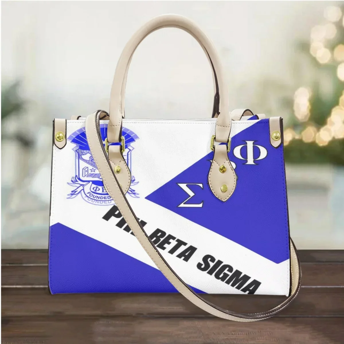 

Phi Beta Sigma Brand Designer Leather Bag Vintage Fashion Travel Large Capacity Coin Pouch Casual Commuting Cross Body Bags 2024