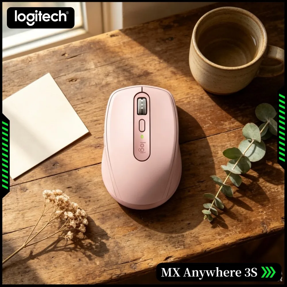Wireless MX Anywhere 3S - 8K DPI, Compact Durable Build, Silent Click, Ideal For Study Lounge & College Administrative Office